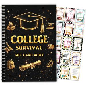 College survival gift card book - Graduation College Gift Card Book 2026 open when envelopes fo Graduation college student Graduation Gifts for High School Survival Gifts Card Booklet Holder Book