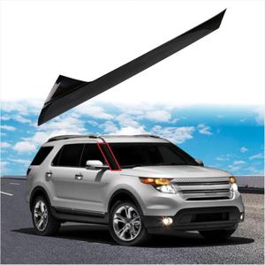 A-Pillar Front Molding Windshield Outer Trim w/Side Tape Fit for 2011-2019 Ford Explorer 4 Door Utility BB5Z7803136AA BB5Z7803136AB Passenger Side (Right)