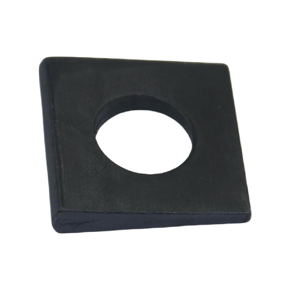 10 PCS 1/2 Beveled Square Washers in Plain Carbon Steel Oxidized,1/2(ID) x1-1/8x1-1/8 Inch for Channel Steel Wedge Shaped Washers for Shim Leveling,2 to 6.6 mm Thick,Black,LXLVOUEG