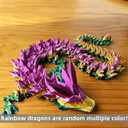 3D Printed 24inch Crystal Dragon Christmas Fidget Toy Gifts for Adults Easter Basket Stuffers24" Crystal Dragon