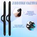 2 Pairs Scuba Diving Universal Fins Straps TPR Replacement Scuba Fin Straps with Quick Release Buckles Accessories Rubber Adjustable Flippers Strap for Swimming Diving Dive