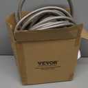 VEVOR Metal Garden Hose 25 ft, Rust Proof Stainless Steel Water Hose, Heavy Duty Backyard Hose with 10 Function Nozzle, No-Kink & Flexible Water Pipe, Lightweight Metal Hose for Yard, Outdoor