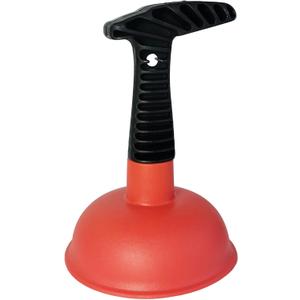 Mini Sink & Drain Plunger with Short Handle - Heavy-Duty Rubber Cup & Ergonomic Grip for Powerful Suction, Unclog Slow Drains in Sinks, Tubs, Showers, Bathrooms, Kitchens, Compact, Space-Saving Design