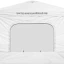 10x10 Replacement Canopy Top with Mesh Window Sidewalls for Pop Up Canopy Tent, Silver Coated White (1pcs Sidewall & 1pcs Top Cover Only)