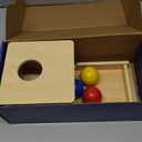 Adena Montessori Wooden Toy for 6-12 Month Baby 3 Balls,Sorting and Stacking Colorful Learning Education Toy for Toddler Kid 1-2 Year Old, Preschool Girl and Boy Gift(Full Size Typical)