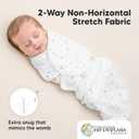 3-Pack Organic Baby Swaddle Sleep Sacks - Swaddles for Newborns, Infant 0-3 Months, Baby Girls, Boys, Soft & Snug Newborn Sleep Sack, Nursery Swaddling Blankets (Garden, OS)