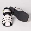 The Drop Women's Luna Fisherman Strap Sandal Ankle (8, Cream)