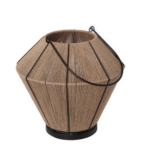 Design Metal And  Jute Lantern