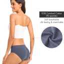Womens Underwear Cotton Lace Panties Soft Bikini Panty Comfortable Hipster Stretch Full Ladies Briefs 5 Pack, Large