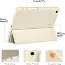 Akkerds Compatible with iPad Air 11 Inch Case 7th/6th Generation (M3/M2) 2025/2024, for iPad Air 5th/4th Generation Case 10.9 Inch 2022/2020 with Pencil Holder[Auto Sleep/Wake], Starlight
