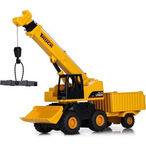 SASBSC Crane Toy Trucks for 3+ Year Old Boys 3 in 1 Crane Truck Toys for 3 4 5 6 7 Year Old Boy Friction Power Transport Dump Trucks for Kids Ages 3-7 Birthday Gifts for Toddlers