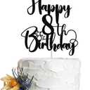 Happy Birthday 8th Cake TopperBoys/Girls 8thBirthday,8th Anniversary Party Cake Topper Decorations/Dinner Party Decorations (8)