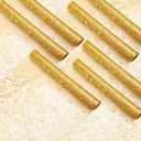 Chumia 12 Pieces Gold Table Runner 12 x 72 Inch Sequin Glitter Table Runner Roll Metallic Thin Mesh Fabric Decor for Party Wedding Shower Birthday Baby Shower Party Supplies