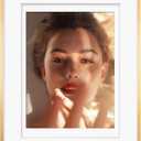 Egofine 16x20 Aluminum Picture Frame Display with Mat for 12x16 or 16x20 without Mat, Metal Poster Frame Covered by Plexiglass for Wall Mounting Horizontally and Vertically, 1 Pack, Gold