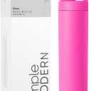 Simple Modern Water Bottle with Straw lid | Insulated Stainless Steel Thermos | Reusable Travel Water Bottles for Gym & Sports | Leak Proof & BPA Free | 24oz, Raspberry Vibes