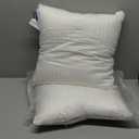 MIULEE 18x18 Pillow Inserts, Firm and Fluffy Decorative Square Throw Pillows for Couch Sofa Bed, Down Alternative with 100% Cotton Cover Pack of 2