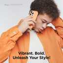 elago Compatible with iPhone 15 Pro Case, Liquid Silicone Case, Full Body Protective Cover, Shockproof, Slim Phone Case, Anti-Scratch Soft Microfiber Lining, 6.1 inch (Orange)