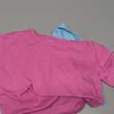 3 Pack Toddler Girl Shirts: Short Puff Sleeve Cotton T-Shirts Round Neck Heart Tops Summer Tee Size 4T only pink n blue