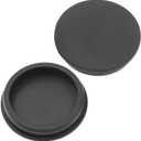 T-Shaped Silicone Rubber Hole Plug 76.3 mm/3 in Soft Flexible Rubber Stopper Tube End Cap Cover Waterproof Sealing Hole Plugs for Bottles, Black, 2 Pcs