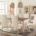 Fuloon Waterproof Dining Chair Covers, Parsons Chair Slipcover, Super Fit Stretch Kitchen Chairs Slipcovers, Removable Washable Chairs Seat Slipcover for Dining Room, Kitchen, Banquet (6 Pack, Beige)