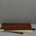 1 Pcs 2 Tier Matcha Station Shelf Bamboo Coffee Mug Stand Countertop Storage Rack, Double Layer Rattan Office Cup, Kitchen, Tea, Plant, Bar Accessories Condiment Display(Brown,17.7 Inch)