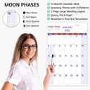 2026 Wall Calendar - Large Print Calendar 2026, 12 Monthly Calendar, Jan. 2026 - Dec. 2026, 14.6 x 22.8 In (Open), 2026 Calendar with Big Numbers, Large Grid, Notes, Moon Phases, Great for Planning