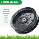 2 Pack 532196104 Husqvarna Idler Pulley with 532196106 Husqvarna Idler Pulley Replaces 532197379 532197380 196106 197379 for Z254 Z254F RZ5424 YTH24V48 LGT2654 RZ5426 MZ54 YTH24V54 Tractors