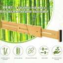 6PCS Bamboo Drawer Dividers with Inserts, Expandable Kitchen Utensil Drawer Organizers,Adjustable drawer organizer for deep drawers Dresser Closet Underwear Storage Bedroom Bathroom Drawers(16.6"-22")