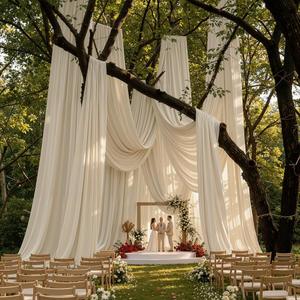 Party Village 10 Panels 5ftx30ft Light Pink Ceiling Drapes for Wedding Parties