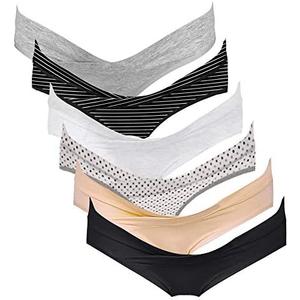 Intimate Portal Cotton Maternity Underwear Under the Bump Pregnancy Postpartum Bikini Panties, XL