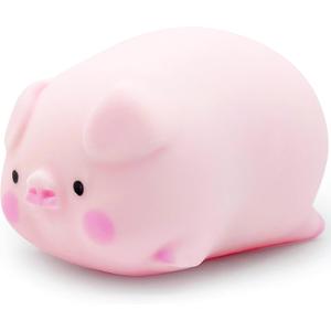 Squishy Pig Stress Balls for Kids Splash Piggy Squishy Ball Fidget Toys (1PCS) Animal Stress Toys Squeeze Dough Ball Stress Relief Toy Autism Sensory Toys for Autistic Children Party Favors