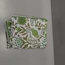 Mahjong Tablecloth 55" x 55" Polyester Indian Block Print Green Floral Flower Square Instructional Design with Rules for Game Night Party Favor Supplies