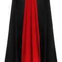 JOYIN Adult Child Unisex Vampire Costume Accessories Halloween Vampire Cape for Transylvania Dracula Theme Party (47"/120cm, Black, Red)