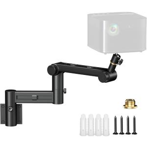 Aokeo Projector Wall Mount, 360 Adjustable Projector Stand Wall Mount for Cameras,projectors,VCRs,CCTV