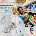 ILHSTY 32 Pcs Little Jesus Figures  Mini Rubber Jesus Toys Jesus Love You for Easter Egg Fillers Egg Hunts Religious Party Favors Gifts Hide and Seek Baptism Gifts Sunday School (Orange)