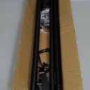 Curtain Rods for Windows 2 Pack 36-48 inch, 5/8 inch Matte Black Curtain Rod with Brackets Adjustable by Splicing for Bedroom Kitchen Study Living Room