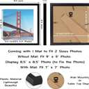 2 x OMISHE 9x9 inch Picture Frame Black for Wall Hanging or Tabletop Poster, Frame Display 7x7 inch with Mat or 9x9 Without Mat, Square Wall Gallery Photo Frame, Black