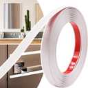 0.79in  40Ft Peel and Stick Wall Molding Trim - Flexible Self Adhesive Molding Trim for Walls, Edges, Borders, Window Frames, Backsplash Tiles - White (Paintable) Waterproof Trim