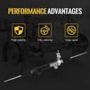 KUSATEC 55398506AC New Power Steering Rack and Pinion Assembly Fit for Dodge Ram 1500 2006 2007 2008 2009 2010; Ram 1500 2011 2012 ;OE 22-382