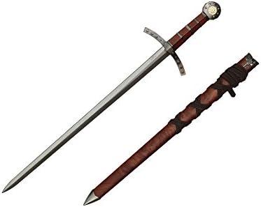 Wuu Jau Co H-26035WD Crusader Knights of Templar Short Medieval Cosplay Sword Dagger, 23", Black