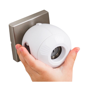 Child Safety Door Knob Cover (4 Pack) HardtoRemove DualLock Door Handle Covers for Kids  Reusable Baby Proof Door Knob Locks  Installs Easily, No Tools Needed (White)