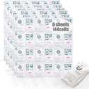 Shipping Cold Packs Dry Ice for Shipping Frozen Food, Flexible Cold Ice Pack Sheets for Coolers, Long Lasting Freezer Ice Packs 14'' X 13'' 144Cells