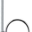 Datanly 4 Pcs 2.5 Inch Universal Exhaust Clamp with Hanger, Made of Heavy-Duty Clamp with Rear Muffler Hanger Exhaust Pipe for Cars, Trucks Pipes