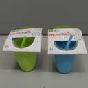 Munchkin Simple Clean Toddler Sippy Cup Tumbler with Easy Clean Straw, 10 Ounce, 2 Pack, Blue/Green