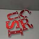 Circus 6.3" Light up Letters Sign Party Decorations Battery Powered Marquee Lighted Sign LED Alphabet Letter Lights for Christmas Night Party Birthday Home Tabletop Decor Supplies