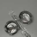 2 Pcs Bird Feeder Bowls with 3 Pcs Food Holder for Cage, Parrot Food Water Bowls and Fruit Skewer Foraging Toy, Stainless Steel Bird Feeding Dish Cups for Small Animals (Silvery, 5 Pcs)