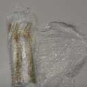 Dandat 40 Pcs Gold Forks and Spoons Silverware Set, Stainless Steel Flatware Cutlery 8-inch Utensil for Wedding, Party, Home, Dinners, Kitchen and Restaurant, Mirror Polished, Dishwasher Safe(Retro)