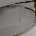 ANDY STAR Gold Bathroom Mirror, 22" x 34" Tilting Vanity Oval Mirror for Wall, Brushed Gold Stainless Steel Metal Frame Pivot Mirror Hangs Vertically Wall-Mounted