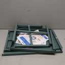 Novogratz Cache Metal Locker Style Living Room End Table, Hunter Green (Single Door)