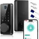 Keyless Entry Door Lock, Biquole Smart Lock with App Control, Fingerprint Door Lock, Electronic Keypad Deadbolt, Auto & One Touch Lock | Digital Smart Door Locks | Easy Installation | IP54 Waterproof